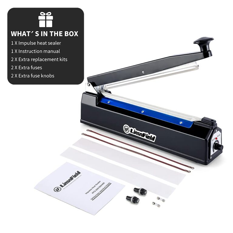 LinsnField Sealer Pro - 20 inch - 5mm Sealing Width - Impulse Heat Sealer Most Heavy Duty for Strong, Secure Sealing for Long Term Food Storage, Black - Image 3