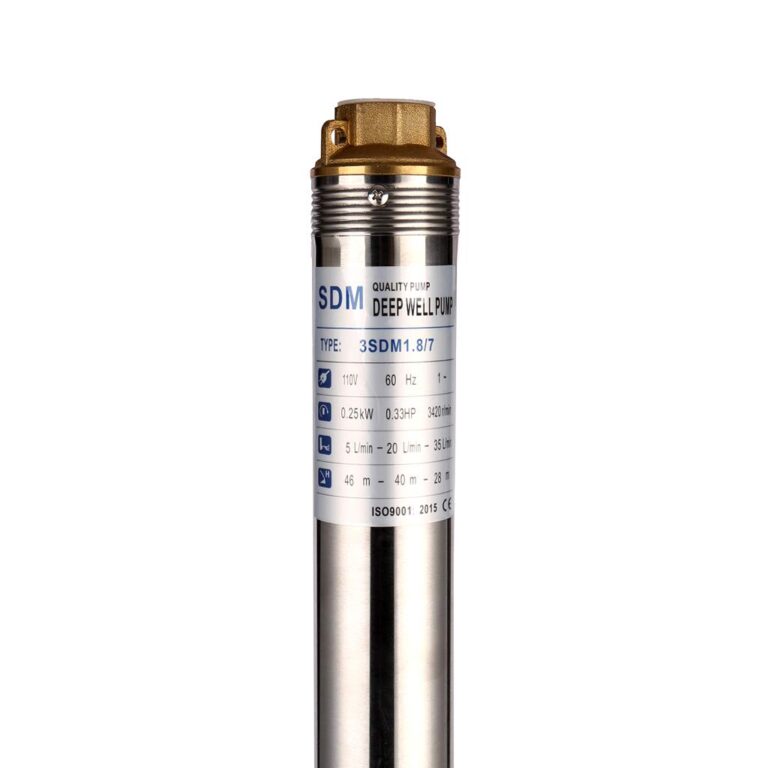 SHYLIYU Submersible Pumps 3" OD Pipe 110V/60HZ 0.25KW 0.33HP Stainless Steel Deep Well Pump 1" Outlet Submersible Bore Pump Deep Well Pump with Control Box for Industrial and Home Use - Image 7