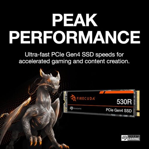 Seagate FireCuda 530R NVMe SSD 2TB, voor PS5/PC, Refresh, M.2 PCIe Gen4 ×4 NVMe 1.4, 7.300 MB/s, 3D-TLC-NAND, 640TBW, Data Rescue Service (ZP2000GM3A063) - Image 6