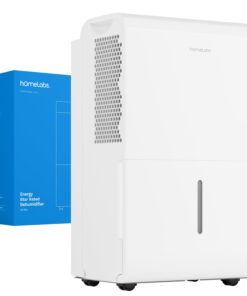 hOmeLabs 4,500 Sq. Ft WiFi-Enabled Dehumidifier - Powerful Humidity Control for Large Rooms & Basements - Robust Moisture Removal 50 pint (Previously 70 Pint) HME031003N