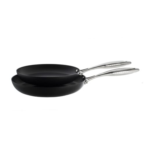 Scanpan Professional Fry Pan Set - Includes 9.5” & 11” Fry Pans - Easy-to-Use Nonstick Cookware - Dishwasher, Metal Utensil & Oven Safe - Made in Denmark