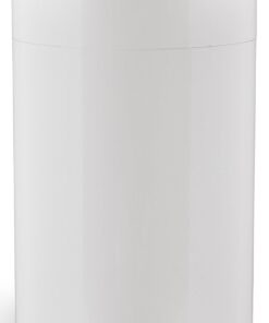 Safco Open Top Trash Can, 30 Gallon Stainless Steel Modern Garbage Can for Indoor Use, White