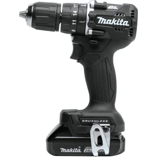 Makita XPH15RB 18V LXT Lithium-Ion Sub-Compact Brushless Cordless 1/2" Hammer Driver-Drill Kit (2.0Ah), Black - Image 3