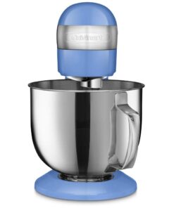 Cuisinart Stand Mixer, 12 Speed, 5.5 Quart Stainless Steel Bowl, Chef’s Whisk, Mixing Paddle, Dough Hook, Splash Guard w/ Pour Spout, Robin's Egg, SM-50TQ