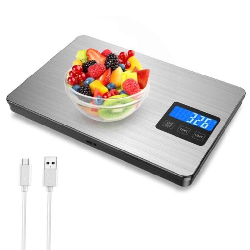 ZOCWJK Digital Kitchen Scale LCD Display 15kg Digital Food Scale for Cooking Baking Weighing Scales Electronic( - Image 5