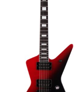 WestCreek Revenge Solid Body Electric Guitar, Heavy Metal Guitar, Right Handed, Heavy Metal Pickups, Rounded End Jumbo Frets, Bone nut, Rosewood Fretboard, Mahogany Body（Gradient Red）