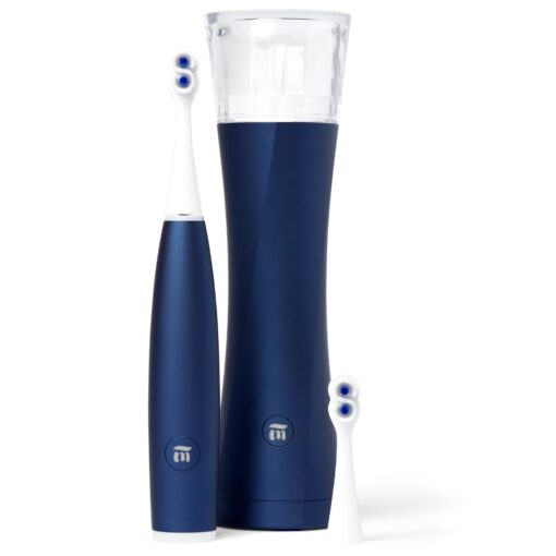 SuperMouth® ULTIM8 SmartBrush™ System -Electric Toothbrush, Patented SuperBristles® Clean 40X Better, UV Sanitizing & Drying SmartHub®, Dual Sonic Modes, Pressure Sensor -Teens & Adults-Sapphire Blue