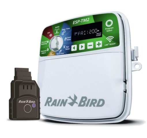 Rain-Bird ESP-TM2 Indoor Outdoor Irrigation WiFi Zone Controller Timer Box and Link Lnk WiFi Mobile Wireless Smartphone Upgrade Module Sprinkler System (4 Zone) - Image 2