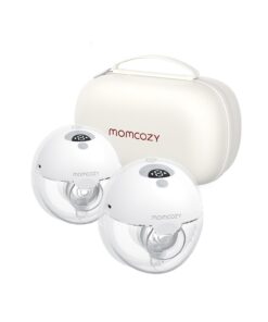 Momcozy Breast Pump, Double-Sealed Flange for Comfort - 24mm, 2 Pack Ash Gray