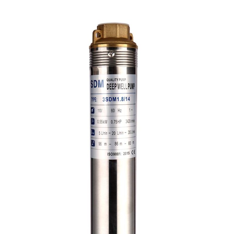 SHYLIYU Submersible Pumps 3" OD Pipe 110V/60HZ 0.55KW 0.75HP Stainless Steel Deep Well Pump 1" Outlet Submersible Bore Pump Deep Well Pump with Control Box for Industrial and Home Use - Image 8