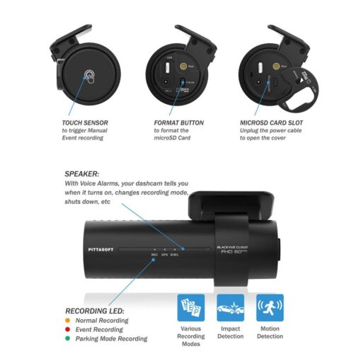BlackVue DR770X-2CH 64GB | 2-Channel Dash Cam, Full HD STARVIS Sensor, Parking Mode, Up to 512GB, Easy Setup via App, Wi-Fi, GPS, Cloud Auto Backup, Cloud via Hotspot or LTE Module - Image 6