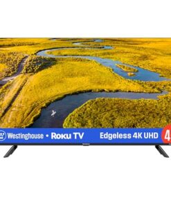 Westinghouse Edgeless Roku TV - 43 Inch Smart Television, 4K LED UHD w/HDR 10, Wi-Fi & Mobile App Connectivity, Flat Screen Compatible w/Apple Home Kit, Alexa, & Google Assistant