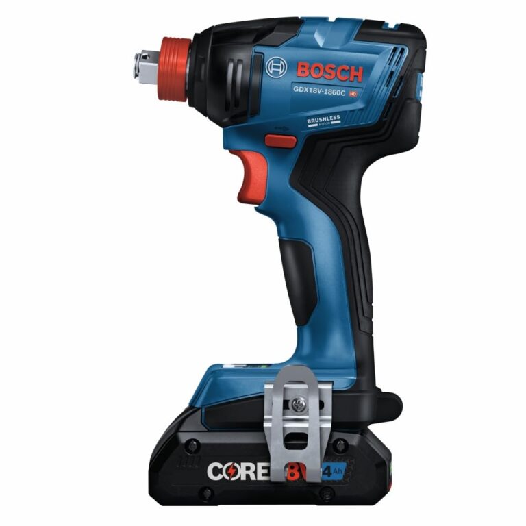 BOSCH GDX18V-1860CB15 18V Connected-Ready Two-In-One 1/4 In. and 1/2 In. Bit/Socket Impact Driver/Wrench Kit with (1) CORE18V 4 Ah Advanced Power Battery - Image 8