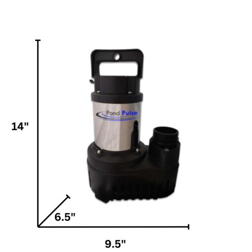 HALF OFF PONDS Pond Pulse 3,000 GPH Hybrid Drive Submersible Pump for Ponds, Water Gardens and Pond Free Waterfalls w/ 30' Power Cord - PP-3000 - Image 7