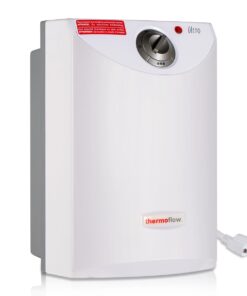 Thermoflow Electric Mini Tank Water Heater, 2.5 Gallon 120V Corded Under Sink Small Hot Water Heater for Point of Use Instant Hot Water