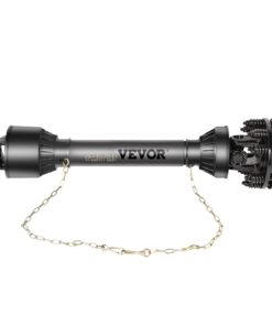 VEVOR PTO Shaft, 1-3/8" PTO Drive Shaft, 6 Spline Both Ends PTO Driveline Shaft, Series 5 Tractor PTO Shaft, 43"-57" Brush Hog PTO Shaft, Black PTO Shaft w/Slip Clutch for Bush Hog/Finish Mower