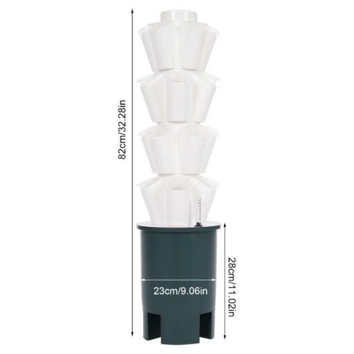XURUIUS 20 Plant Vertical Tower Garden System,Indoor Hydroponic Growing Kit,Vegetable Planter,for Gardening Enthusiasts - Image 3