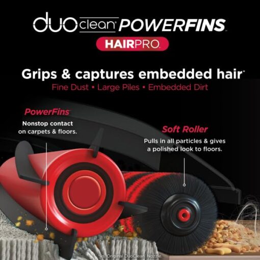 Shark HZ3002 Stratos Ultralight Corded Stick Vacuum with DuoClean PowerFins HairPro, Self-Cleaning Brushroll, & Odor Neutralizer Technology, Navy - Image 2