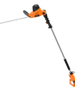 GARCARE Electric Pole Hedge Trimmer, Power Hedge Trimmer with 18 inch Dual-Action Laser Cut & Adjustable Cutting Head, 4.8Amp, 600W, Corded
