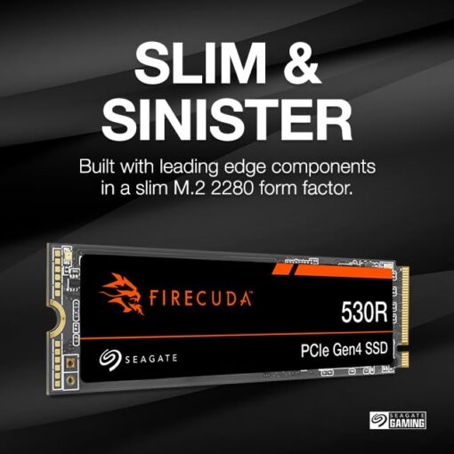Seagate FireCuda 530R NVMe SSD 2TB, voor PS5/PC, Refresh, M.2 PCIe Gen4 ×4 NVMe 1.4, 7.300 MB/s, 3D-TLC-NAND, 640TBW, Data Rescue Service (ZP2000GM3A063) - Image 3