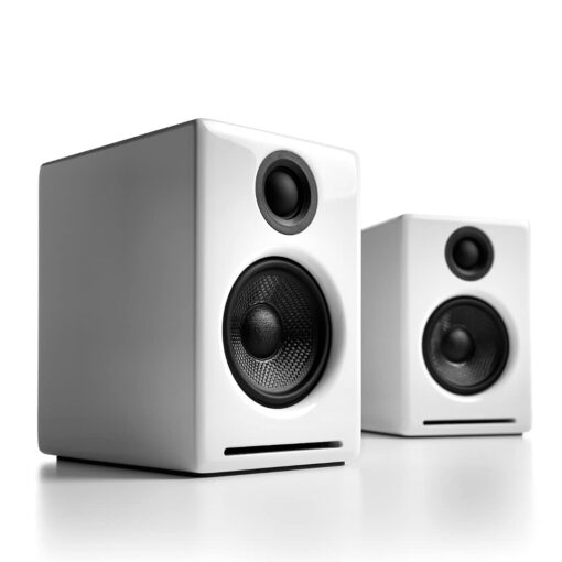 Audioengine A2+ Desktop 24 Bit Wireless Bluetooth Desktop Speakers - 60W Computer Speakers for Music and Gaming