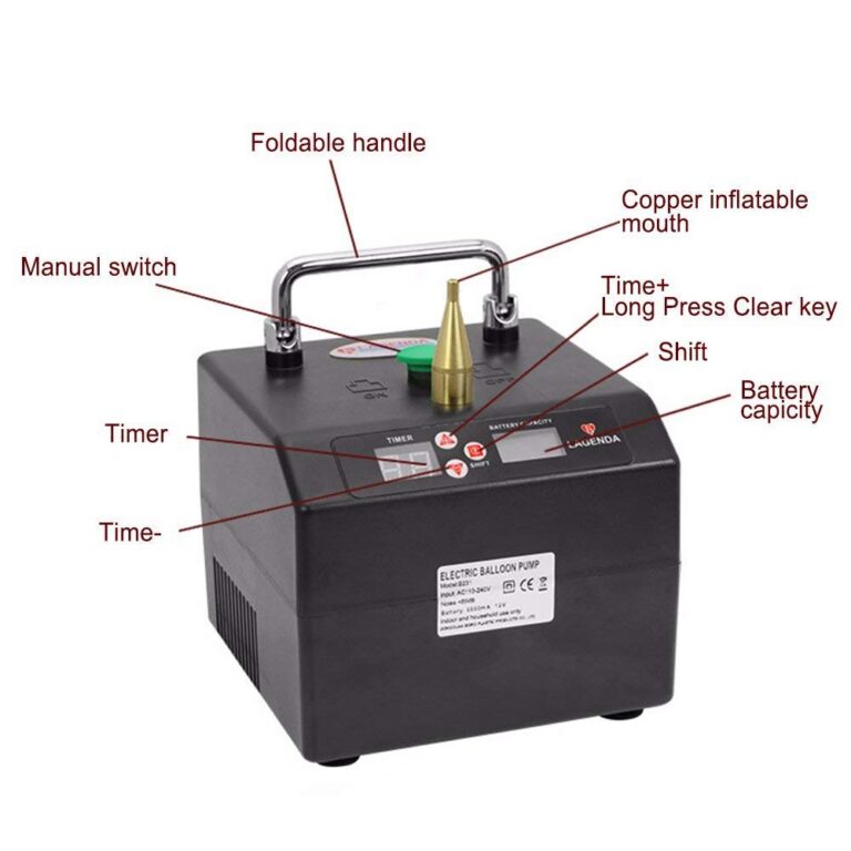 Lagenda B231 Electric Air Inflator Singel Nozzle Digital Timer Electric Balloon Inflator - Image 3