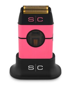 StyleCraft Instinct Metal Cordless Double Foil Shaver with IN2 Vector Motor Intuitive Torque Control, USB-C Rechargeable (Pink)