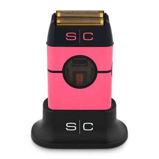 StyleCraft Instinct Metal Cordless Double Foil Shaver with IN2 Vector Motor Intuitive Torque Control, USB-C Rechargeable (Pink)