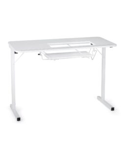 Arrow 601 Gidget I Sew-Much-More Folding Sewing, Cutting, Quilting, and Craft Table, Portable with Lift, White Finish