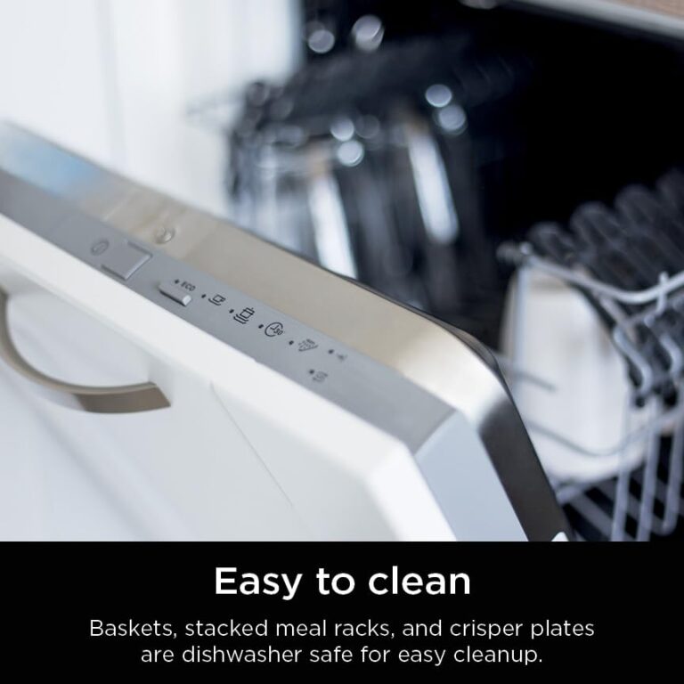 Ninja Air Fryer, 8 QT DoubleStack 2-Basket, Space Saving Design, Cooks 2lb Chicken Wings, Feeds up to 6 People, 6-in1 Air Fryer, Roast, Bake & More, Easy to Clean, Dishwasher Safe Parts, Black, SL201 - Image 4