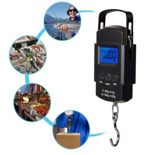 HTLPAVBWF Utility Luggage Scale Electronic Balance Scales with Ruler Precision Hand Scales Mini Pocket Digital Travel Suitcase Luggage Fish Scale Weighing Weighing - Image 9