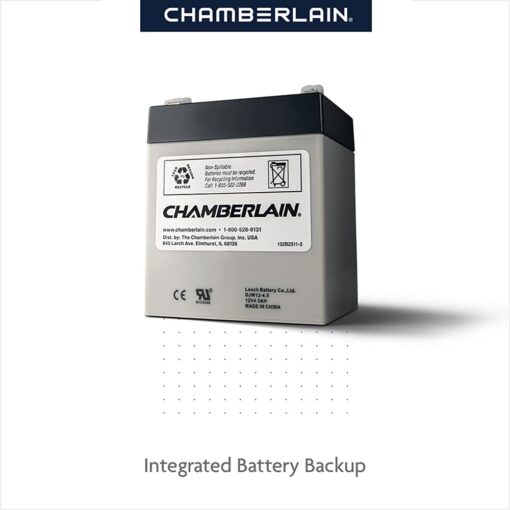 CHAMBERLAIN B2215T Garage Door Opener with Battery Backup, Black - Image 6