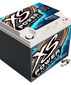 XS Power D1200 2600 Amp AGM Battery with M6 Terminal Hardware - 12 Volt 55Ah 740CA Deep Cycle AGM Powercell for UTV, Car Audio Systems - 35.30 lbs, Maintenance Free, Sealed Design