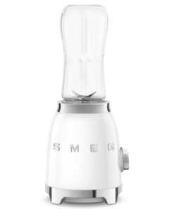 SMEG 50's Retro Style Personal Blender with Backlit Knob and Two BPA 600 ML Free bottles PBF01WHUS
