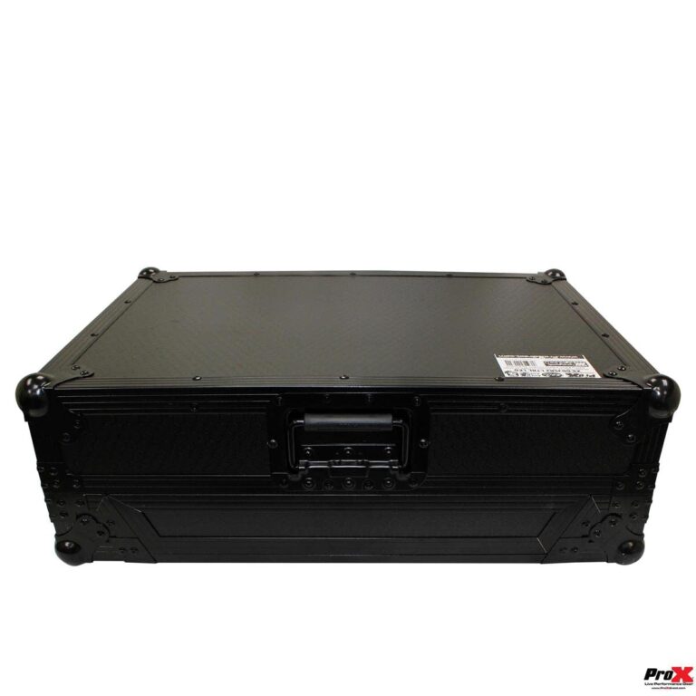 ProX Live Performance Gear XS-DDJSR2LTBL LED ATA Flight Case For Pioneer DDJ-SR2 DJ Controller with Laptop Shelf and LED - Black - Image 4
