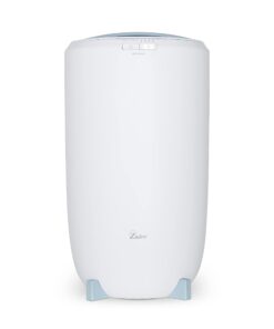 Zadro Large Hot Towel Warmer Bucket Timer Electric Towel Warmer for Bathroom Auto-Shut Off Heated Towel Warmer Spa (Large | 20L | 12" Dia. x 21" Tall, White/Blue)