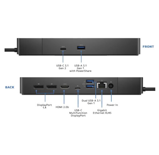 Dell WD19S Docking Station with 130W Power Adapter and 90W Power Delivery - USB Type-C, HDMI, Dual DisplayPort (WD19S130W) -Boomph's Comprehensive Ultimate Performance Dock Solution for Your Workspace - Image 8