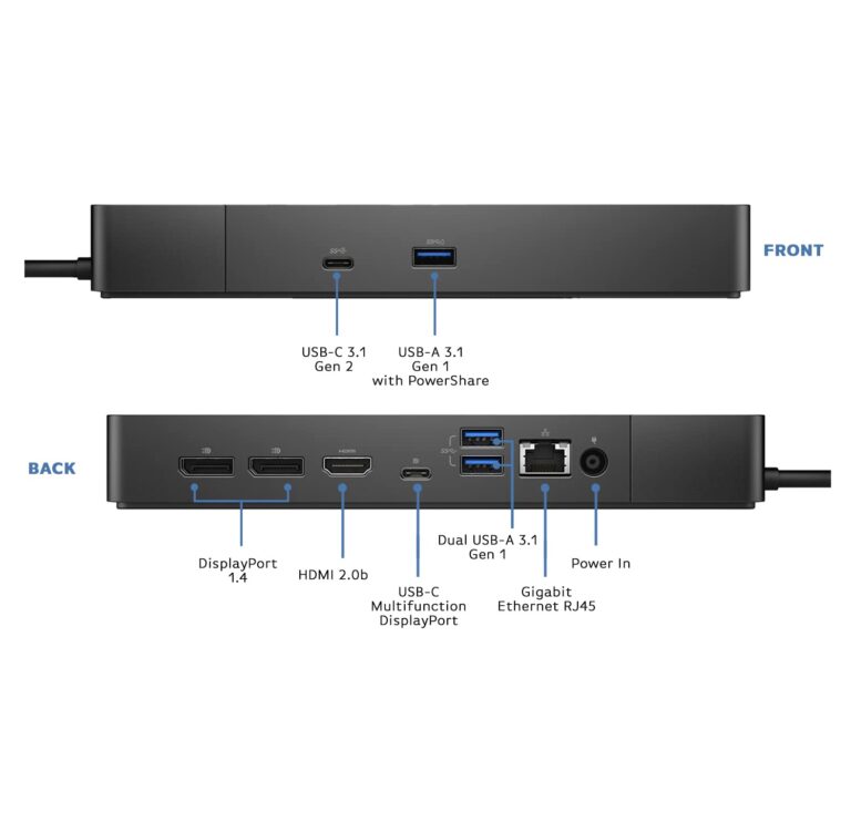 Dell WD19S Docking Station with 130W Power Adapter and 90W Power Delivery - USB Type-C, HDMI, Dual DisplayPort (WD19S130W) -Boomph's Comprehensive Ultimate Performance Dock Solution for Your Workspace - Image 8