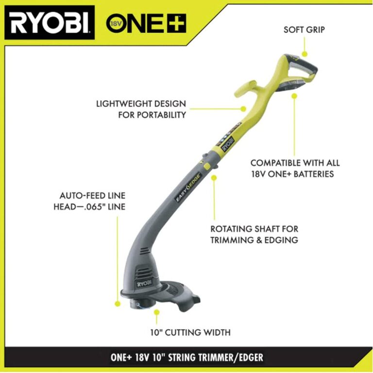 Ryobi ONE+ 18-Volt Lithium-Ion Corless 10' String Trimmer&Blower KIT - Image 5
