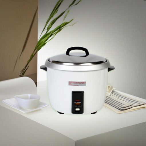 Thunder Group SEJ50000 30-Cup (Uncooked) 60-Cup (Cooked) Rice Cooker/Warmer, White - Image 2