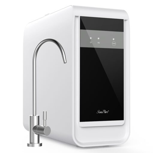 SimPure Q3-600 Tankless Reverse Osmosis System, Under Sink Water Filter System 600 GPD, 7 Stage RO Water Filtration, House Water Filter System, NSF/ANSI 58 Certified, 2:1 Pure to Drain, Built-in Pump