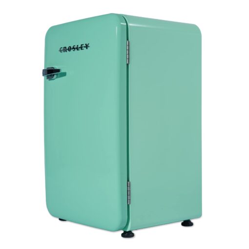 Crosley Retro Mini Fridge 3.2 Cu Ft Mint Green w/o Freezer, Compact Refrigerator for Bedroom, Garage, Office Under Desk, Undercounter, Apartment, School Dorm Fridge, Aesthetic, Small & Cute Appliances - Image 2