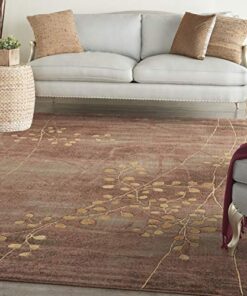 Nourison Somerset Rustic Multicolor 7'9'' x 10'10'' Area-Rug, Easy-Cleaning, Non Shedding, Bed Room, Living Room, Dining Room, Kitchen (8x11)