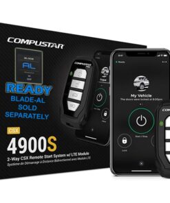 Compustar CSX4900-S 4-Button 2-Way, 3000' Remote Start System w/Drone X1LTE