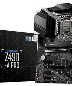 MSI Z490-A PRO ProSeries ATX Motherboard (10th Gen Intel Core, LGA 1200 Socket, DDR4, Dual M.2 Slots, USB 3.2 Gen 2, 2.5G LAN, DP/HDMI)