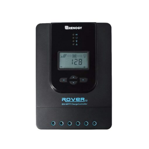 Renogy 200 Watt 12 Volt Monocrystalline Solar Panel Starter 20A Rover MPPT Charge Controller/Mounting Z Brackets/Tray Cable/Adaptor Kit for RV, Boats, Trailer, Camper, Marine,Off-Grid System, 200W - Image 2