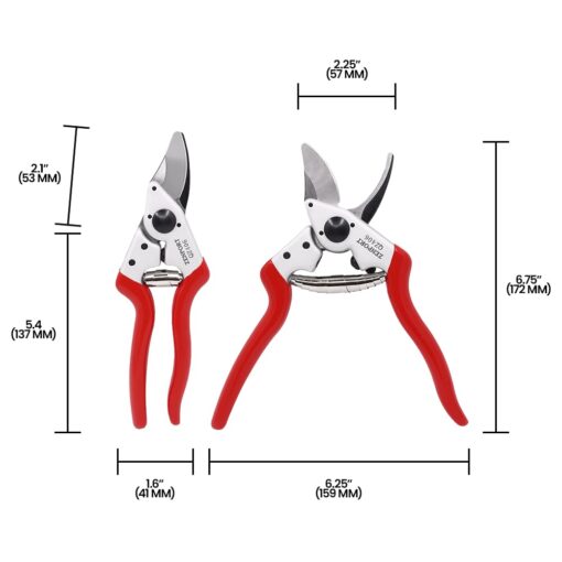 Zenport QZ406-10PK Pruning Shear, Red - Image 2