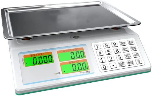 Digital Scales Food,Kitchen Food Scales Electronic Pricing Scale, Platform Scale, Double-sided Display, Supermarket Kitchen Small Platform Scale Commercial Electroni(Onecolor-Konkav platta 30kg - Image 3