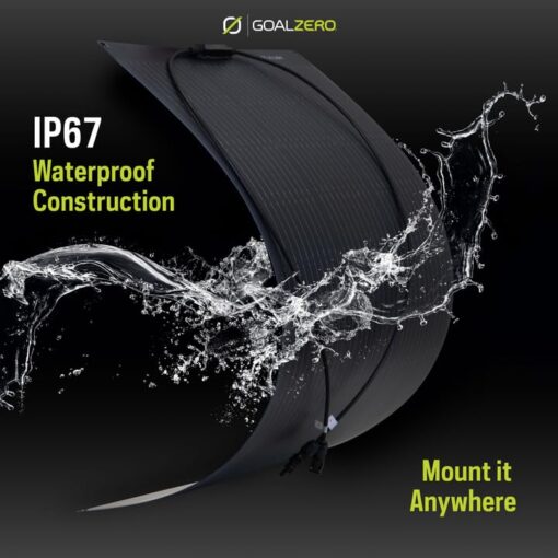 Goal Zero Flex 100i, 100 W Flexible Solar Panel, Bendable and Lightweight Monocrystalline Panel for Off-Grid Solar Charging, Mount on Vans, RVs, Overlanding Vehicles, and More, IP67 Waterproof Rating - Image 8