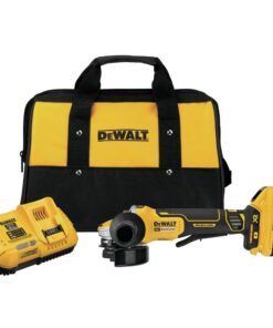 DEWALT 20V MAX* XR Angle Grinder, Trigger Switch, Power Detect Tool Technology Kit, 4-1/2-Inch to 5-Inch (DCG415W1)